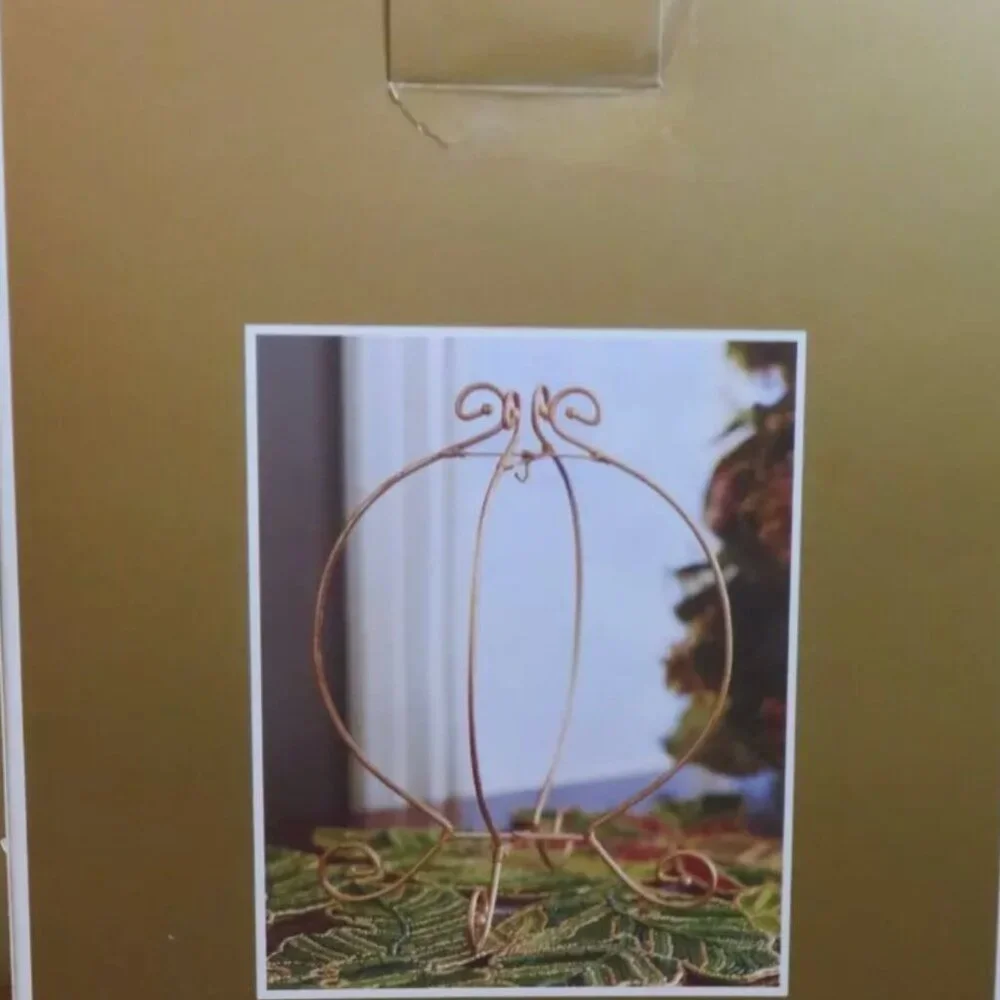Pier 1 Imports - Christmas Ornament‎ Display Holder - Foldable Gold Tone
